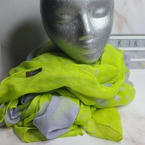 Green and grey green scarf polkadot scarf …